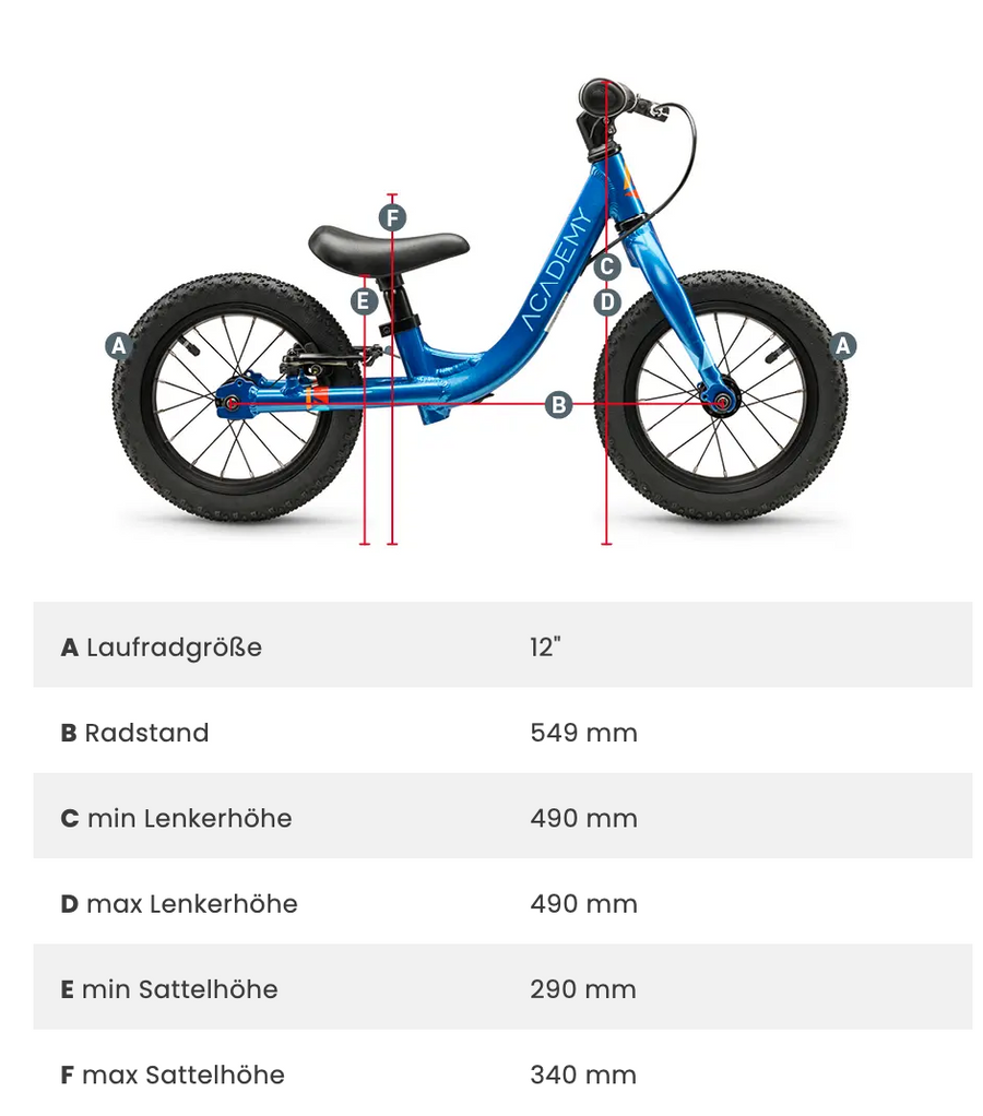 ACADEMY GRADE 1 - 12 Zoll Laufrad