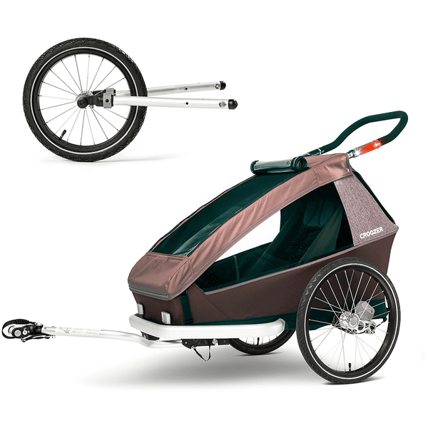 CROOZER Fahrradanhänger Kid Vaaya 1 Sitzer inkl. Jogger-Set