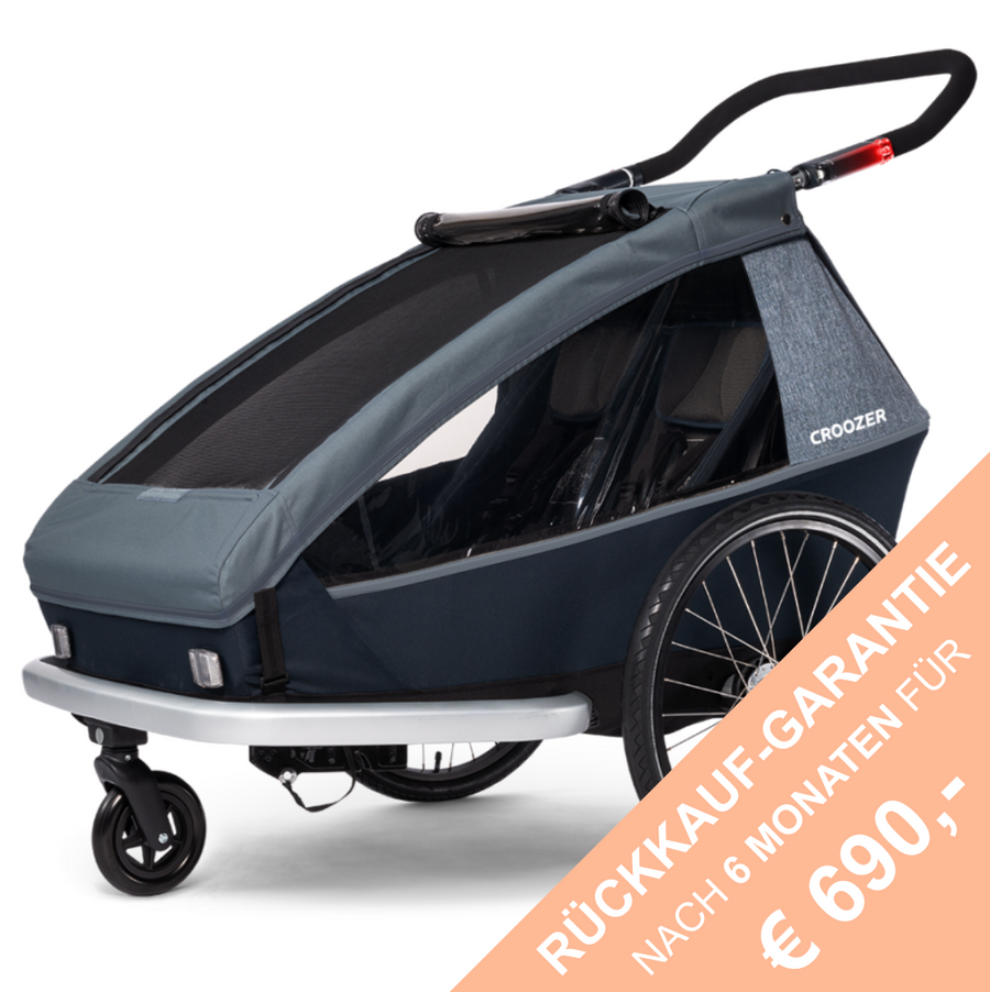 CROOZER Fahrradanhänger Kid Vaaya 2-Sitzer